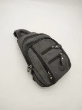 Küçük Boy Sade Model Erkek El ve Göğüs Çantası Siyah Renk thumbnail 2