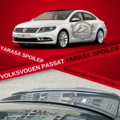 Volkswagen VW CC Bagaj Üstü Slim Yarasa Spoiler Piano Black Parlak Siyah thumbnail 1