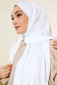 Klasik Penye Şal Beyaz - 1
