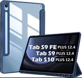 Samsung Galaxy Tab S9 FE Plus/S10 Plus/S9 Plus Kılıf Grafiti Şeffaf Kalem Bölmeli X610-16-810-18 X820 - 10