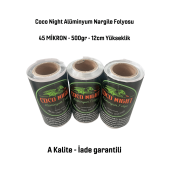 45 mikron (micron) 500gr (36metre)  Rulo Alüminyum folyo, Nargile folyosu, shisha foil, Nargile kömürü - 3