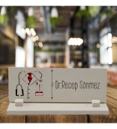 Kişiye Özel Doktor Masaüstü Taş İsimlik - Büyük Boy - 1