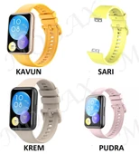 Huawei Watch Fit 2 Kordon Silikon Bileklik Kopçaklı Kordon Mix - 5