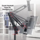 UpWay Tablet Telefon Zemin Standı 175cm Universal 360 Derece Hareketli 4-11 inç Uyumlu - 3