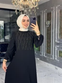 Kare Elbise Siyah - 3