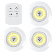 UpWay Kumandalı Dolap Tezgah Üstü Parlaklık Ayarlanabilir COB LED Gece Lambası-3’lü Paket - 1