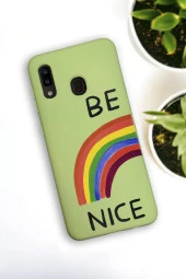 Samsung Galaxy A20 Uyumlu Be Nice Desenli Premium Silikonlu Lansman Telefon Kılıfı thumbnail 1