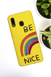 Samsung Galaxy A20 Uyumlu Be Nice Desenli Premium Silikonlu Lansman Telefon Kılıfı thumbnail 2