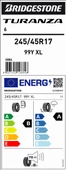 245/45R17 99Y XL TURANZA 6 - 4