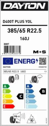 385/65R22.5 160K (158L)   M+S & SFM D400T PLUS YOL DAYTON DORSE thumbnail 2