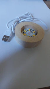 Işıklı Ahşap Kaideli Küçük Prens Cam Küre 6cm - 6