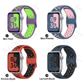 Apple Watch 42/44/45/46/49mm Kordon Delikli Spor Kordon 2/3/4/5/6/se/7/8/9/10/ultra - 7