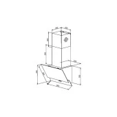 Teka Atv 60.3 M Siyah Duvar Tipi Davlumbaz - 2
