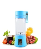 El Blender Mavi Portatif Taşınabilir USB Şarjlı Mikser 380 ml Fasel - 3