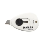 Miles Mini Maket Bıçağı Otomatik Kilit Güvenlikli 9 mm Fildişi PA901 - 3