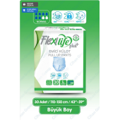 FLEXİ LİFE Ped Emici Külot Hasta Bezi Large Beden 30'lu - 1