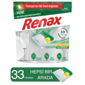 Renax Hepsi Bir Arada Bulaşık Makinesi Tableti 33'lü - 1