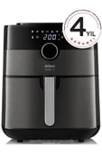Arzum AR2074-G Airtasty XL Yağsız Fritöz Airfryer, 6 Litre Kapasite, Gümüş - 1