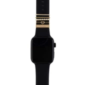 Apple Samsung Oppo Huawei Haylou Watch Kordon Aksesuarı Süsü Charm Seti Taşlı - 12