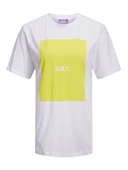 JJXX Bisiklet Yaka Baskılı Kadın Tişört 12204837 - 5