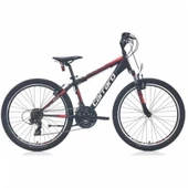 Carraro Speed 240 V Fren 21 Vites 24 Jant Dağ Bisikleti Siyah Kırmızı - 1
