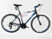 Corelli Trivor 1.0 V Fren 21 Vites 28 Jant Şehir Bisikleti Koyu Gri Mavi Beyaz 18 Kadro thumbnail 1