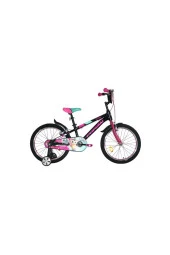 Corelli Swera 20 Jant Çocuk Bisikleti Alüminyum Kadro Siyah Pembe Yeşil thumbnail 2