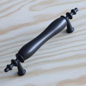 Gerçek Porselen Siyah 128 Mm Kulpları Mobilya Mutfak Kulplar Dolabı Çekmece Kulbu Dolap Kapak Kulpu - 2