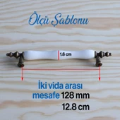 Gerçek Porselen Eskitme Antik Sarı 128 mm Mobilya Mutfak Çekmece Dolap Dolabı Kulpu Kulbu Kulpları thumbnail 7