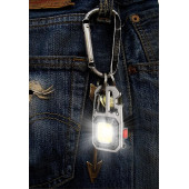 Taşınabilir Şarjlı Mini LED Işık Anahtarlık Tornavida Cam Kırıcı Kamp Afet Çok Fonksiyonelli Aparat - 4