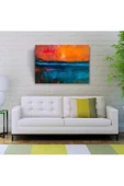 Turuncu Mavi Dekoratif Canvas Tablo (50x70) - 3