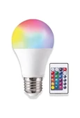 RGB Led Ampul 9 W E27 810 Lümen Renkli Kumandalı Heroled - 1