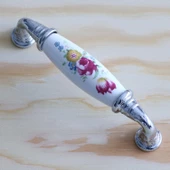 Gerçek Porselen Mobilya Mutfak Çekmece Dolap Kapak Dolabı Kulbu Kulpu Kulpları Beyaz (96 MM-9.6 CM) - 6