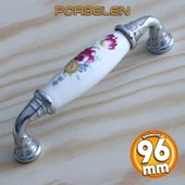 Gerçek Porselen Mobilya Mutfak Çekmece Dolap Kapak Dolabı Kulbu Kulpu Kulpları Beyaz (96 MM-9.6 CM) - 1