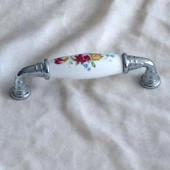 Gerçek Porselen Mobilya Mutfak Çekmece Dolap Kapak Dolabı Kulbu Kulpu Kulpları Beyaz (96 MM-9.6 CM) - 5