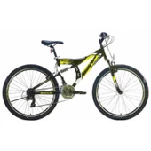 Bianchi Snap V Fren 21 Vites Çift Amortisörlü 26 Jant Dağ Bisikleti Siyah Sarı - 1