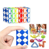 24 PARÇA MAGİC SNAKE RUBİK YILAN ZEKA KÜPÜ MİNİ BOY - 1