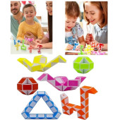 24 PARÇA MAGİC SNAKE RUBİK YILAN ZEKA KÜPÜ MİNİ BOY - 4