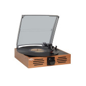 Midex MTX-106OR Nostaljik Retro Pikap Plak Çalar (Bluetooth Aux Hoparlörlü 3 Devir) İğne Dahil - 3