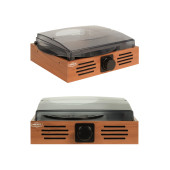 Midex MTX-106OR Nostaljik Retro Pikap Plak Çalar (Bluetooth Aux Hoparlörlü 3 Devir) İğne Dahil - 5