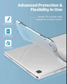 Samsung Galaxy Tab S6 Lite 2024 P620 P610 Kılıf Darbelere Dayanıklı Şeffaf Kapak 13-15-17 - 5