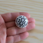 Gerçek Porselen Siyah Kulp Düğme Mobilya Mutfak Dolabı Çekmece Dolap Kulpları Kapak Kulpu Kulbu thumbnail 6