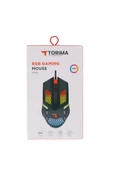 Torima TM-15 USB RGB Aydınlatmalı Gaming Oyuncu Mouse Beyaz thumbnail 4