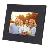 Gerçek Deri Masaüstü Fotoğraf Çerçevesi, 22x17cm (15x10 foto) Siyah - 2