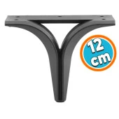 Mobilya Kanepe Sehpa TV Ünitesi Çekyat Oturma Grubu Koltuk Ayağı Baza Ayak Siyah 12 cm thumbnail 1