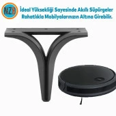 Mobilya Kanepe Sehpa TV Ünitesi Çekyat Oturma Grubu Koltuk Ayağı Baza Ayak Siyah 12 cm thumbnail 3