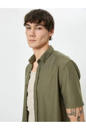 Yazlık Gömlek Kısa Kollu Klasik Yaka Düğmeli thumbnail 1