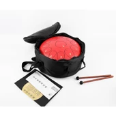 Jwin JTN-1213 12 Inç 13 Ses Ton Çelik Handpan Tongue Drum Davulu - Kırmızı - 1