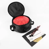 Jwin JTN-1011 10 Inç 11 Ses Ton Çelik Handpan Tongue Drum Davulu - Kırmızı - 1