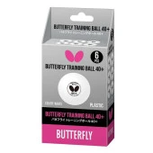 Butterfly BTF Training Ball 40+ White 6er Masa Tenisi Topu 7250730140 - 1